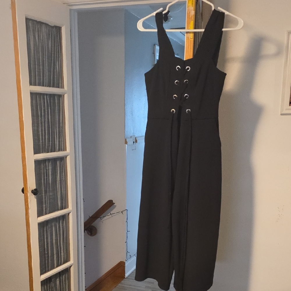 Black One Piece With Zipper In The Back